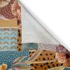 Ambesonne Falling Leaves Grommet Curtain, Romantic Fall Themed Leafy Pattern on Cream Boho Back Neutral Colors, Decorative 2-Panel Window Drapes for Bedroom Living Room, 50″ x 54″, Cream Pale Maroon(Pale Blue Grey and Orange)