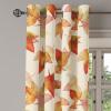 Ambesonne Falling Leaves Grommet Curtain, Romantic Fall Themed Leafy Pattern on Cream Boho Back Neutral Colors, Decorative 2-Panel Window Drapes for Bedroom Living Room, 50″ x 54″, Cream Pale Maroon(Pistachio Green Cinnamon)