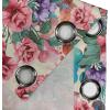 Ambesonne Falling Leaves Grommet Curtain, Romantic Fall Themed Leafy Pattern on Cream Boho Back Neutral Colors, Decorative 2-Panel Window Drapes for Bedroom Living Room, 50″ x 54″, Cream Pale Maroon(Jade Green Pastel Pink)