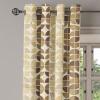 Ambesonne Falling Leaves Grommet Curtain, Romantic Fall Themed Leafy Pattern on Cream Boho Back Neutral Colors, Decorative 2-Panel Window Drapes for Bedroom Living Room, 50″ x 54″, Cream Pale Maroon(Pale Chocolate and Camel)