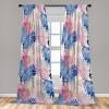 Ambesonne Floral Boho Curtains, Dreamy Autumn Time Flowers Pattern with Romantic Aura Neutral Art, Window Treatments 2 Panel Set for Living Room Bedroom, Pair of – 28″ x 95″, Pale Pink Coral White(Dark Lavender Soft Pink)
