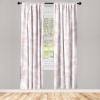 Ambesonne Floral Boho Curtains, Dreamy Autumn Time Flowers Pattern with Romantic Aura Neutral Art, Window Treatments 2 Panel Set for Living Room Bedroom, Pair of – 28″ x 95″, Pale Pink Coral White(Pale Pink Blush White)
