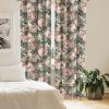 Ambesonne Floral Boho Curtains, Dreamy Autumn Time Flowers Pattern with Romantic Aura Neutral Art, Window Treatments 2 Panel Set for Living Room Bedroom, Pair of – 28″ x 95″, Pale Pink Coral White(Blush Cadet Blue Cream)