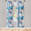 Ambesonne Floral Boho Curtains, Dreamy Autumn Time Flowers Pattern with Romantic Aura Neutral Art, Window Treatments 2 Panel Set for Living Room Bedroom, Pair of – 28″ x 95″, Pale Pink Coral White(Seafoam Eggshell Pink)