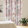 Ambesonne Floral Boho Curtains, Dreamy Autumn Time Flowers Pattern with Romantic Aura Neutral Art, Window Treatments 2 Panel Set for Living Room Bedroom, Pair of – 28″ x 95″, Pale Pink Coral White(Dark Warm Taupe and Pink)