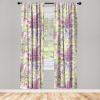 Ambesonne Floral Boho Curtains, Dreamy Autumn Time Flowers Pattern with Romantic Aura Neutral Art, Window Treatments 2 Panel Set for Living Room Bedroom, Pair of – 28″ x 95″, Pale Pink Coral White(Pistachio Green and Pale Pink)