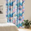 Ambesonne Floral Boho Curtains, Dreamy Autumn Time Flowers Pattern with Romantic Aura Neutral Art, Window Treatments 2 Panel Set for Living Room Bedroom, Pair of – 28″ x 95″, Pale Pink Coral White(Seafoam Eggshell Pink)