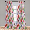 Ambesonne Floral Boho Curtains, Dreamy Autumn Time Flowers Pattern with Romantic Aura Neutral Art, Window Treatments 2 Panel Set for Living Room Bedroom, Pair of – 28″ x 95″, Pale Pink Coral White(Multicolor Pale Pink)