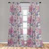 Ambesonne Floral Boho Curtains, Dreamy Autumn Time Flowers Pattern with Romantic Aura Neutral Art, Window Treatments 2 Panel Set for Living Room Bedroom, Pair of – 28″ x 95″, Pale Pink Coral White(Soft Pink and Lavender)