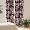 Ambesonne Floral Boho Curtains, Dreamy Autumn Time Flowers Pattern with Romantic Aura Neutral Art, Window Treatments 2 Panel Set for Living Room Bedroom, Pair of – 28″ x 95″, Pale Pink Coral White(Pale Pink Pale Grey)