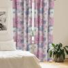 Ambesonne Floral Boho Curtains, Dreamy Autumn Time Flowers Pattern with Romantic Aura Neutral Art, Window Treatments 2 Panel Set for Living Room Bedroom, Pair of – 28″ x 95″, Pale Pink Coral White(Soft Pink and Lavender)