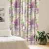 Ambesonne Floral Boho Curtains, Dreamy Autumn Time Flowers Pattern with Romantic Aura Neutral Art, Window Treatments 2 Panel Set for Living Room Bedroom, Pair of – 28″ x 95″, Pale Pink Coral White(Pistachio Green and Pale Pink)