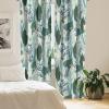 Ambesonne Floral Curtains, Retro Chamomile Like Petals Neutral Flower Silhouettes on Brownish Back, Window Treatments 2 Panel Set for Living Room Bedroom, Pair of – 28″ x 63″, Pale Mustard Paprika(Hunter Green and Blue Grey)