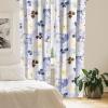 Ambesonne Floral Curtains, Retro Chamomile Like Petals Neutral Flower Silhouettes on Brownish Back, Window Treatments 2 Panel Set for Living Room Bedroom, Pair of – 28″ x 63″, Pale Mustard Paprika(Ceil Blue Earth Yellow)
