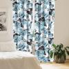 Ambesonne Floral Curtains, Retro Chamomile Like Petals Neutral Flower Silhouettes on Brownish Back, Window Treatments 2 Panel Set for Living Room Bedroom, Pair of – 28″ x 63″, Pale Mustard Paprika(Deep Sky Blue Dark Grey)