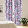 Ambesonne Floral Curtains, Retro Chamomile Like Petals Neutral Flower Silhouettes on Brownish Back, Window Treatments 2 Panel Set for Living Room Bedroom, Pair of – 28″ x 63″, Pale Mustard Paprika(Dark Turquoise Pale Pink)