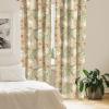 Ambesonne Floral Curtains, Retro Chamomile Like Petals Neutral Flower Silhouettes on Brownish Back, Window Treatments 2 Panel Set for Living Room Bedroom, Pair of – 28″ x 63″, Pale Mustard Paprika(Pale Mustard Paprika)