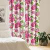 Ambesonne Floral Curtains, Retro Chamomile Like Petals Neutral Flower Silhouettes on Brownish Back, Window Treatments 2 Panel Set for Living Room Bedroom, Pair of – 28″ x 63″, Pale Mustard Paprika(Dark Coral Reseda Green)