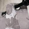 Ambesonne Floral Design Grommet Curtain, Abstract Boho Inspirations Neutral Flowers Silhouettes on Grunge Back, Decorative 2-Panel Window Drapes for Bedroom Living Room, 50″ x 120″, Dimgray Pale Grey(Dimgray Pale Grey)