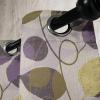 Ambesonne Floral Design Grommet Curtain, Abstract Boho Inspirations Neutral Flowers Silhouettes on Grunge Back, Decorative 2-Panel Window Drapes for Bedroom Living Room, 50″ x 120″, Dimgray Pale Grey(Fawn and Pale Eggplant)
