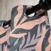Ambesonne Floral Design Grommet Curtain, Abstract Boho Inspirations Neutral Flowers Silhouettes on Grunge Back, Decorative 2-Panel Window Drapes for Bedroom Living Room, 50″ x 120″, Dimgray Pale Grey(Peach Hunter Green Grey)