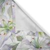 Ambesonne Floral Design Grommet Curtain, Abstract Boho Inspirations Neutral Flowers Silhouettes on Grunge Back, Decorative 2-Panel Window Drapes for Bedroom Living Room, 50″ x 120″, Dimgray Pale Grey(Pastel Purple Lime Green)