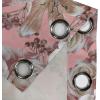 Ambesonne Floral Design Grommet Curtain, Abstract Boho Inspirations Neutral Flowers Silhouettes on Grunge Back, Decorative 2-Panel Window Drapes for Bedroom Living Room, 50″ x 120″, Dimgray Pale Grey(Pastel Pink and Pale Redwood)