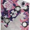 Ambesonne Floral Design Grommet Curtain, Abstract Boho Inspirations Neutral Flowers Silhouettes on Grunge Back, Decorative 2-Panel Window Drapes for Bedroom Living Room, 50″ x 120″, Dimgray Pale Grey(Pastel Pink Off White)