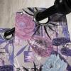 Ambesonne Floral Design Grommet Curtain, Abstract Boho Inspirations Neutral Flowers Silhouettes on Grunge Back, Decorative 2-Panel Window Drapes for Bedroom Living Room, 50″ x 120″, Dimgray Pale Grey(Blue Violet Dried Rose)