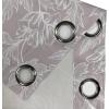 Ambesonne Floral Design Grommet Curtain, Abstract Boho Inspirations Neutral Flowers Silhouettes on Grunge Back, Decorative 2-Panel Window Drapes for Bedroom Living Room, 50″ x 120″, Dimgray Pale Grey(Taupe Grey and White)