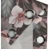Ambesonne Floral Design Grommet Curtain, Abstract Boho Inspirations Neutral Flowers Silhouettes on Grunge Back, Decorative 2-Panel Window Drapes for Bedroom Living Room, 50″ x 120″, Dimgray Pale Grey(Pale Mauve Taupe Eggshell)