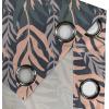Ambesonne Floral Design Grommet Curtain, Abstract Boho Inspirations Neutral Flowers Silhouettes on Grunge Back, Decorative 2-Panel Window Drapes for Bedroom Living Room, 50″ x 120″, Dimgray Pale Grey(Peach Hunter Green Grey)