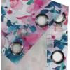 Ambesonne Floral Design Grommet Curtain, Abstract Boho Inspirations Neutral Flowers Silhouettes on Grunge Back, Decorative 2-Panel Window Drapes for Bedroom Living Room, 50″ x 120″, Dimgray Pale Grey(Pale Pink Hot Pink Quartz)