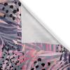 Ambesonne Floral Design Grommet Curtain, Abstract Boho Inspirations Neutral Flowers Silhouettes on Grunge Back, Decorative 2-Panel Window Drapes for Bedroom Living Room, 50″ x 120″, Dimgray Pale Grey(Soft Pink Eggplant Coral)