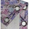 Ambesonne Floral Design Grommet Curtain, Abstract Boho Inspirations Neutral Flowers Silhouettes on Grunge Back, Decorative 2-Panel Window Drapes for Bedroom Living Room, 50″ x 120″, Dimgray Pale Grey(Blue Violet Dried Rose)