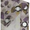 Ambesonne Floral Design Grommet Curtain, Abstract Boho Inspirations Neutral Flowers Silhouettes on Grunge Back, Decorative 2-Panel Window Drapes for Bedroom Living Room, 50″ x 120″, Dimgray Pale Grey(Fawn and Pale Eggplant)