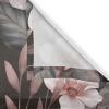 Ambesonne Floral Design Grommet Curtain, Abstract Boho Inspirations Neutral Flowers Silhouettes on Grunge Back, Decorative 2-Panel Window Drapes for Bedroom Living Room, 50″ x 120″, Dimgray Pale Grey(Pale Mauve Taupe Eggshell)