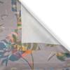 Ambesonne Floral Design Grommet Curtain, Abstract Boho Inspirations Neutral Flowers Silhouettes on Grunge Back, Decorative 2-Panel Window Drapes for Bedroom Living Room, 50″ x 120″, Dimgray Pale Grey(Pale Vermilion and Slate Blue)