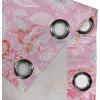 Ambesonne Floral Design Grommet Curtain, Abstract Boho Inspirations Neutral Flowers Silhouettes on Grunge Back, Decorative 2-Panel Window Drapes for Bedroom Living Room, 50″ x 120″, Dimgray Pale Grey(Pastel Pink Dark Pink)