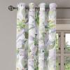 Ambesonne Floral Design Grommet Curtain, Abstract Boho Inspirations Neutral Flowers Silhouettes on Grunge Back, Decorative 2-Panel Window Drapes for Bedroom Living Room, 50″ x 120″, Dimgray Pale Grey(Pastel Purple Lime Green)