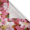 Ambesonne Floral Design Grommet Curtain, Abstract Boho Inspirations Neutral Flowers Silhouettes on Grunge Back, Decorative 2-Panel Window Drapes for Bedroom Living Room, 50″ x 120″, Dimgray Pale Grey(Pastel Pink Fern Green)
