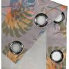 Ambesonne Floral Design Grommet Curtain, Abstract Boho Inspirations Neutral Flowers Silhouettes on Grunge Back, Decorative 2-Panel Window Drapes for Bedroom Living Room, 50″ x 120″, Dimgray Pale Grey(Pale Vermilion and Slate Blue)