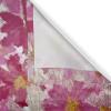 Ambesonne Floral Design Grommet Curtain, Abstract Boho Inspirations Neutral Flowers Silhouettes on Grunge Back, Decorative 2-Panel Window Drapes for Bedroom Living Room, 50″ x 120″, Dimgray Pale Grey(Magenta Pale Peach)
