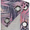 Ambesonne Floral Design Grommet Curtain, Abstract Boho Inspirations Neutral Flowers Silhouettes on Grunge Back, Decorative 2-Panel Window Drapes for Bedroom Living Room, 50″ x 120″, Dimgray Pale Grey(Soft Pink Eggplant Coral)