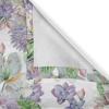 Ambesonne Floral Design Grommet Curtain, Abstract Boho Inspirations Neutral Flowers Silhouettes on Grunge Back, Decorative 2-Panel Window Drapes for Bedroom Living Room, 50″ x 120″, Dimgray Pale Grey(Peacock Green and Pale Purple)