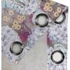 Ambesonne Floral Design Grommet Curtain, Abstract Boho Inspirations Neutral Flowers Silhouettes on Grunge Back, Decorative 2-Panel Window Drapes for Bedroom Living Room, 50″ x 120″, Dimgray Pale Grey(Dark Teal and Pale Fuchsia)