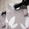 Ambesonne Floral Design Grommet Curtain, Abstract Boho Inspirations Neutral Flowers Silhouettes on Grunge Back, Decorative 2-Panel Window Drapes for Bedroom Living Room, 50″ x 120″, Dimgray Pale Grey(Taupe Grey Hot Pink Ivory)