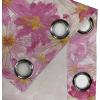 Ambesonne Floral Design Grommet Curtain, Abstract Boho Inspirations Neutral Flowers Silhouettes on Grunge Back, Decorative 2-Panel Window Drapes for Bedroom Living Room, 50″ x 120″, Dimgray Pale Grey(Magenta Pale Peach)