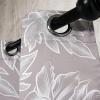 Ambesonne Floral Design Grommet Curtain, Abstract Boho Inspirations Neutral Flowers Silhouettes on Grunge Back, Decorative 2-Panel Window Drapes for Bedroom Living Room, 50″ x 120″, Dimgray Pale Grey(Taupe Grey and White)
