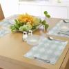 Ambesonne Floral Place Mats Set of 4, Vintage Garden Plants Herbs Flowers Botanical Classic Design Art, Washable Fabric Placemats for Dining Table, Standard Size, Reseda Green Beige(Seafoam White)